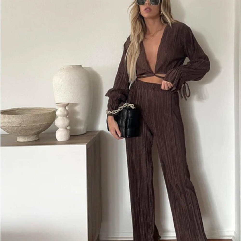 Brown two piece set